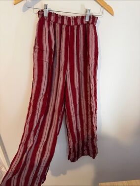 American Eagle Striped Wide-Leg Pants